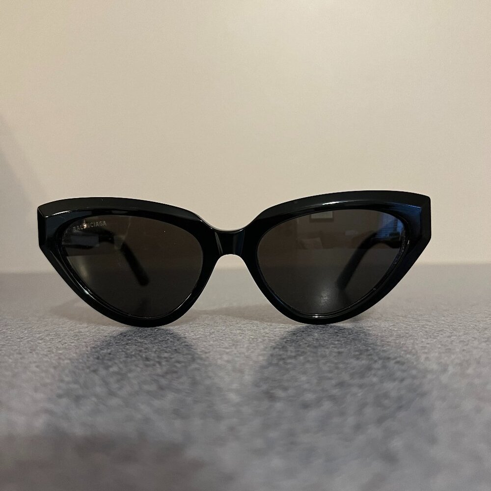 Balenciaga | BB0270S Cat-Eye Sunglasses | Black w/Gold | Size 56m